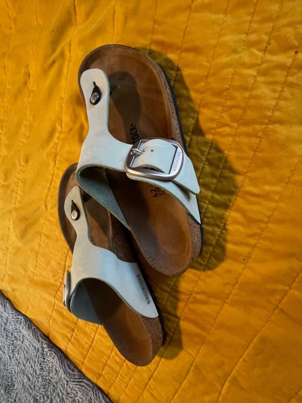 Birkenstock Teal Thong Sandals - Picture 2 of 5